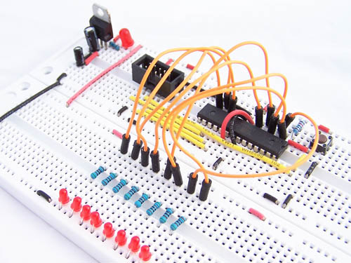 Circuit on Breadboard Circuit on Breadboard