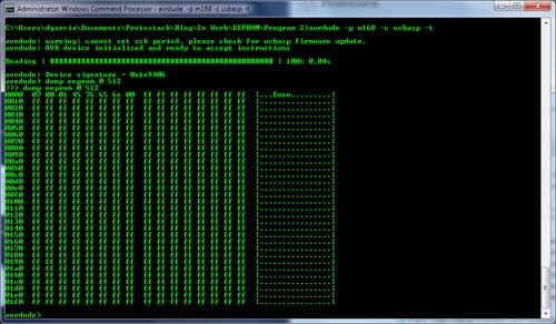 AVRdude terminal mode AVRdude terminal mode