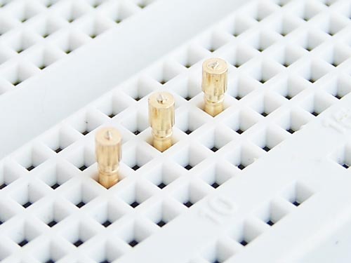 Test points made from swiss machine pin headers Test points made from swiss machine pin headers