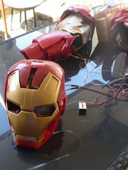 Iron Man suit Helmet and Arm Iron Man suit Helmet and Arm